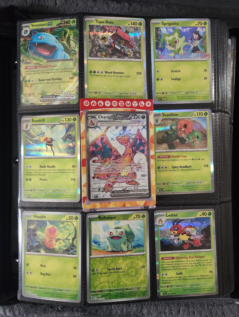 (2) Complete Binders Of Pokemon Cards. Mostly Holographic/ Reverse Holographic